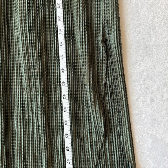 SABINA MUSAYEV Anthropologie Olive Green Sheath Slit Tee Shirt Midi Dress large - Picture 7 of 14